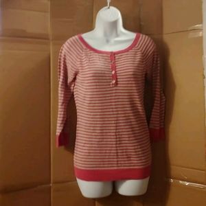 Women's Columbia Pink & Gray Sweater, XS